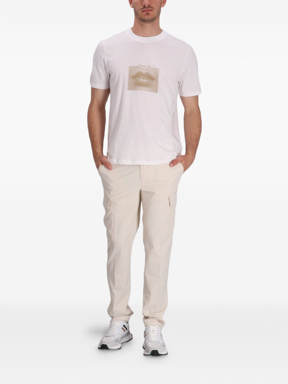 lips-print T-shirt - 2