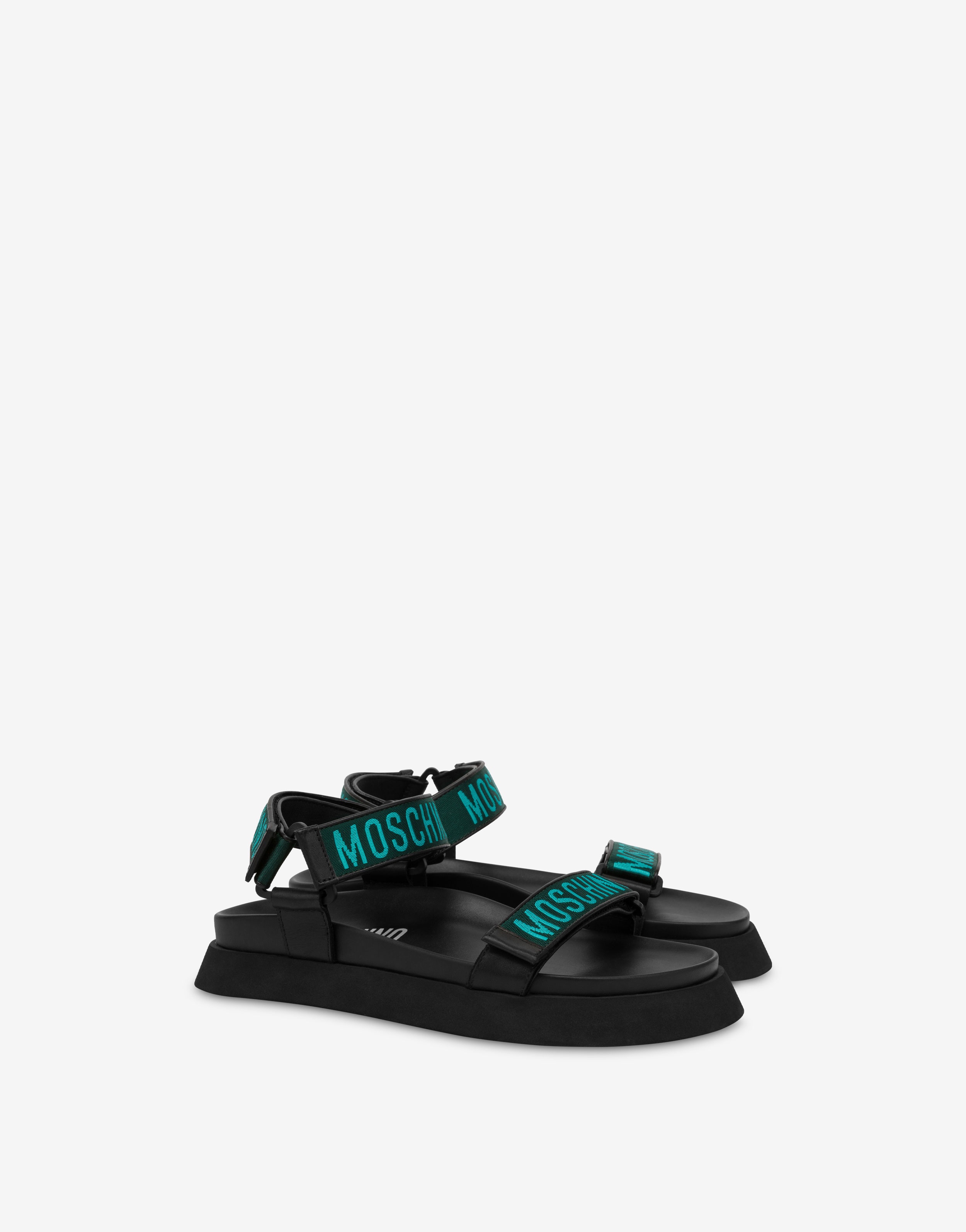 MOSCHINO LOGO SANDALS - 1