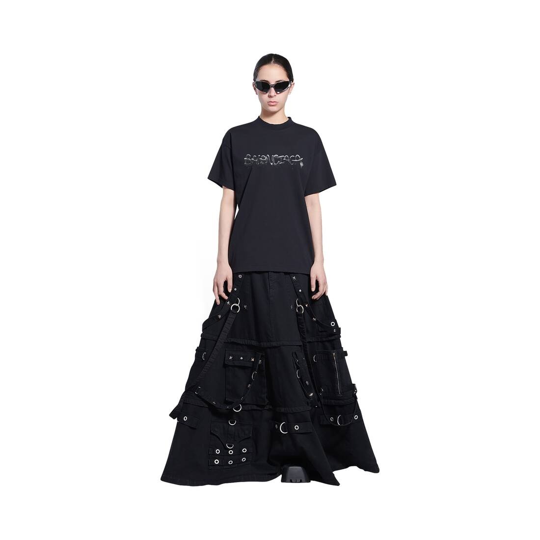 Women's Slime T-shirt Medium Fit in Black - 2