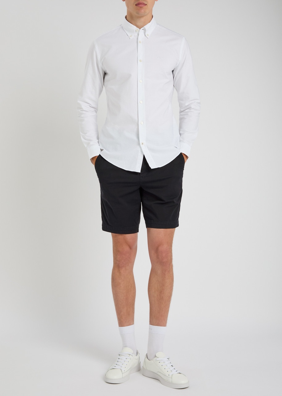 Boss H-slice Stretch-cotton Shorts - 4
