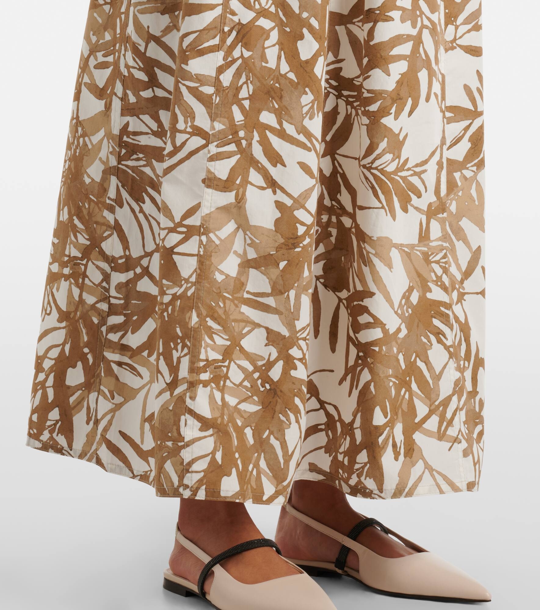Printed cotton maxi dress - 5