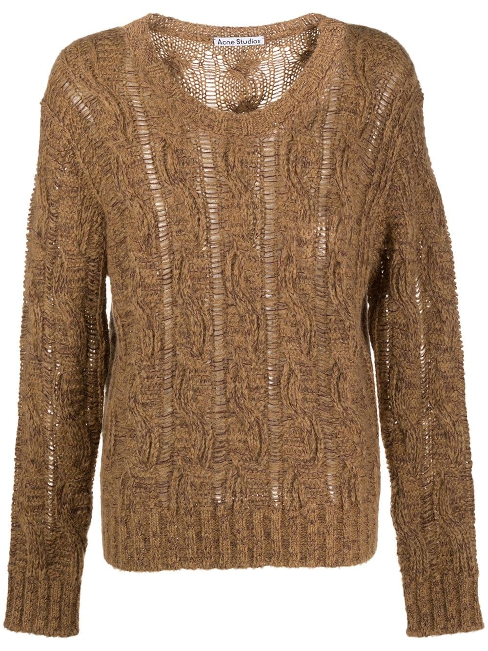 cable knit jumper - 1