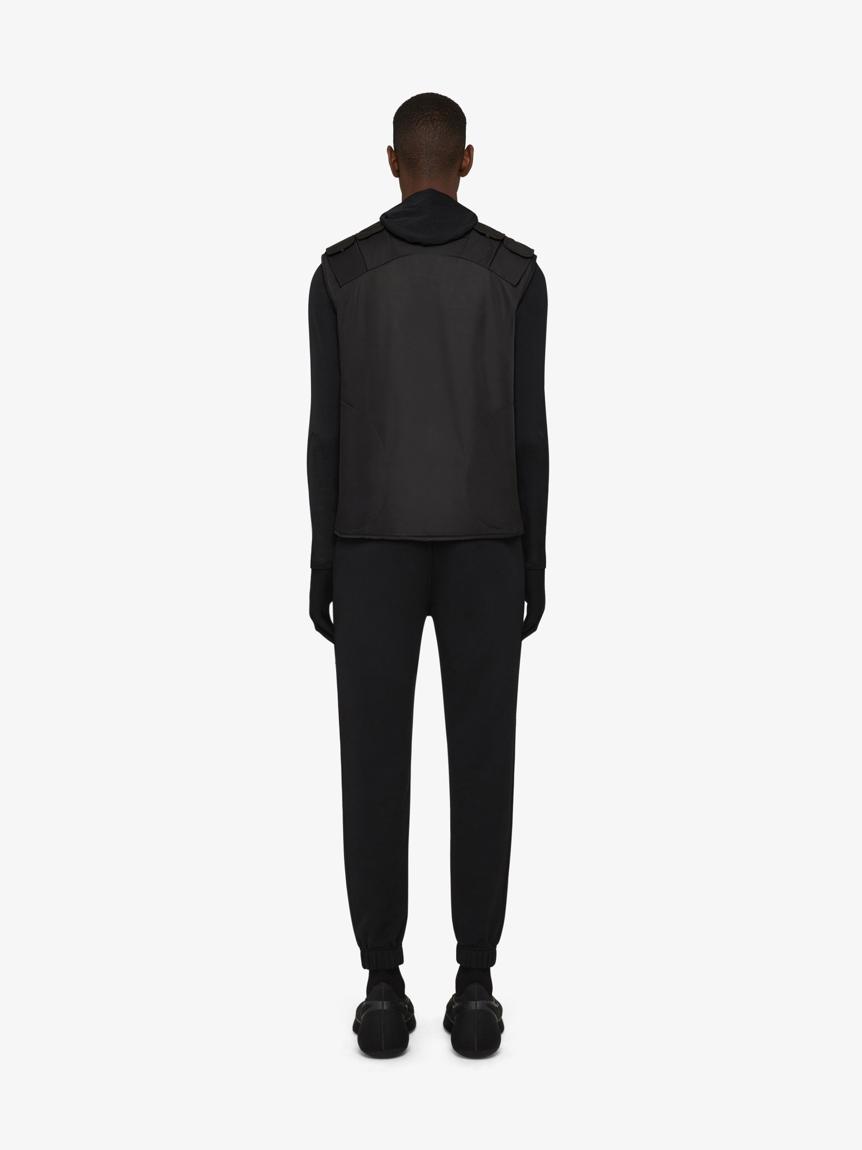 SLIM FIT JOGGER PANTS IN EMBROIDERED FELPA - 4