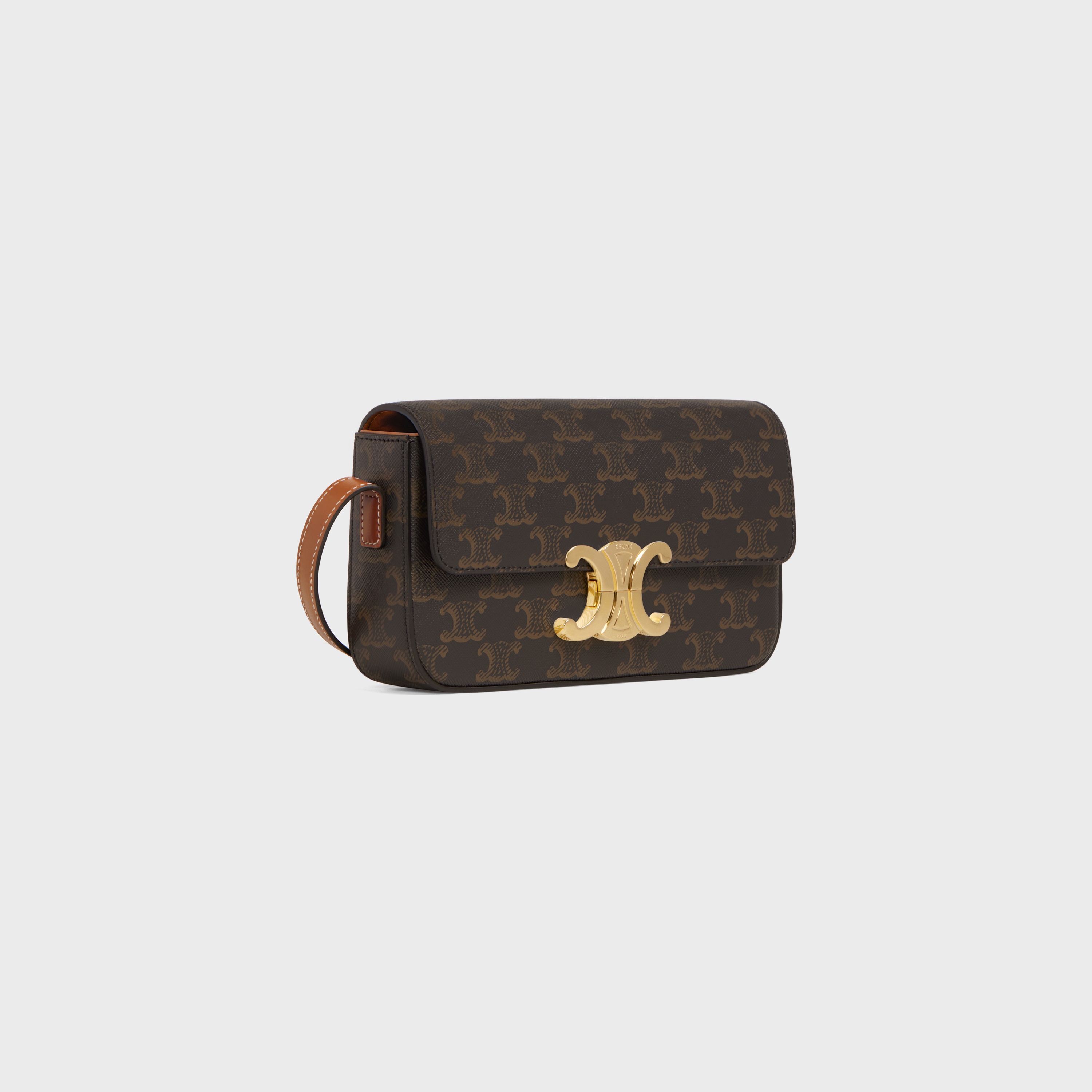 SHOULDER BAG CLAUDE in Triomphe canvas and calfskin - 2