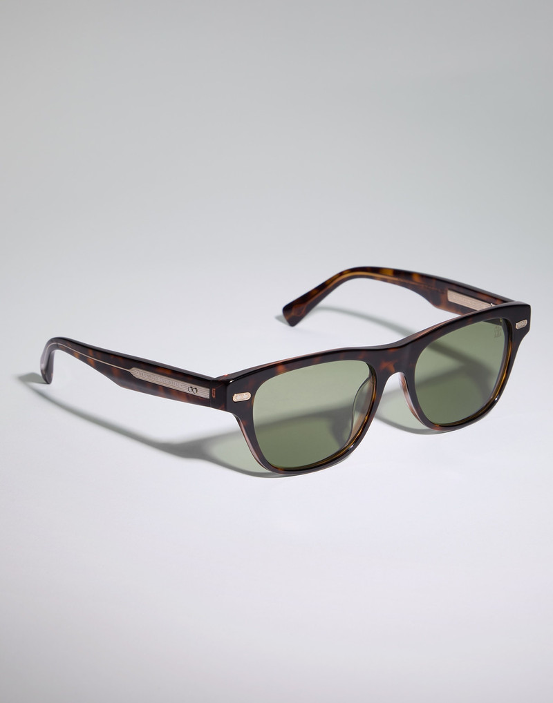 Brunello Cucinelli Iconic Meridian acetate sunglasses outlook