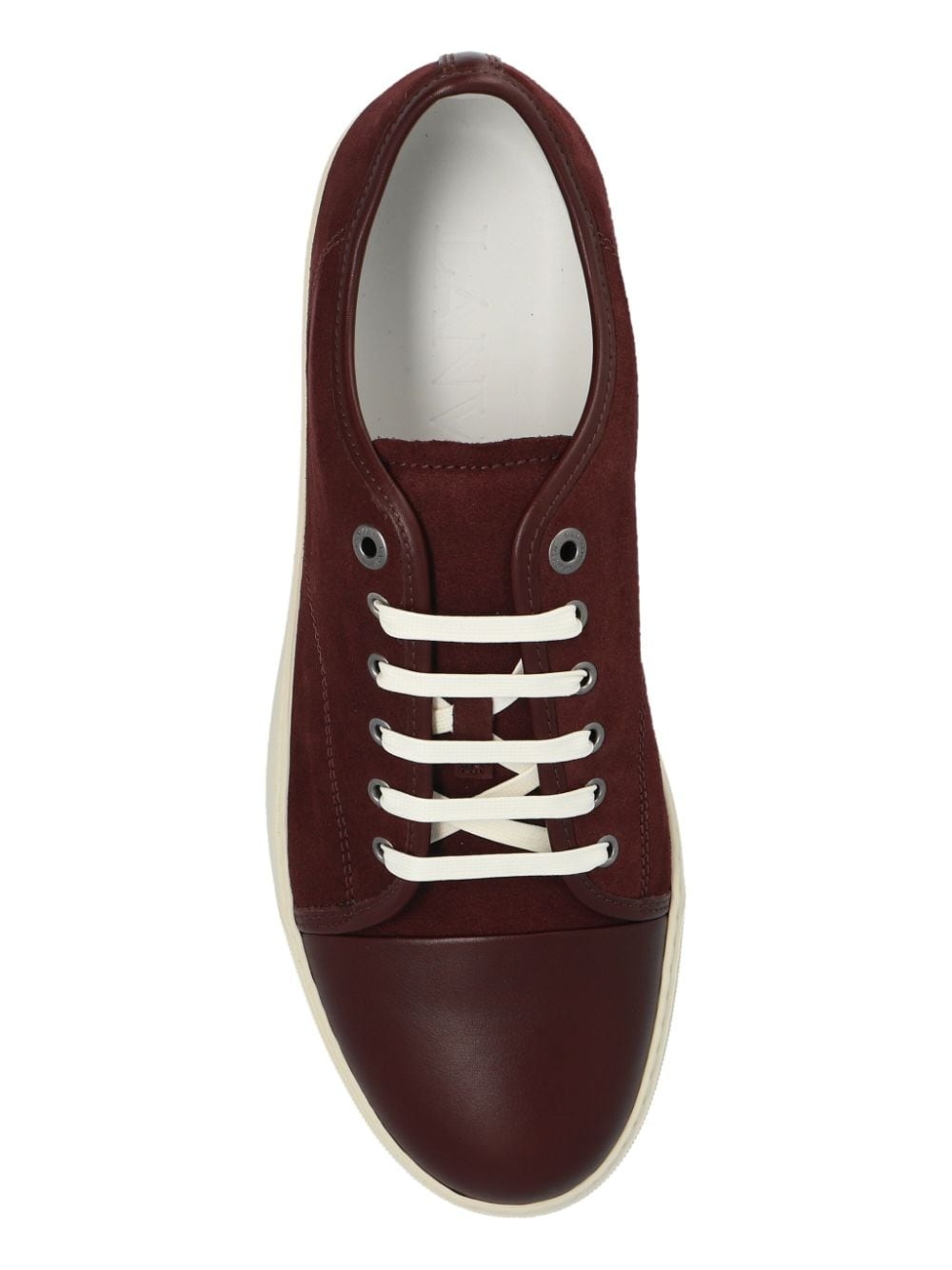 panelled suede sneakers - 6