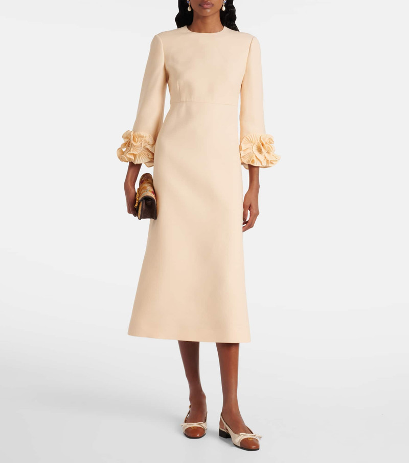 Valentino Ruffled Crêpe Couture midi dress outlook