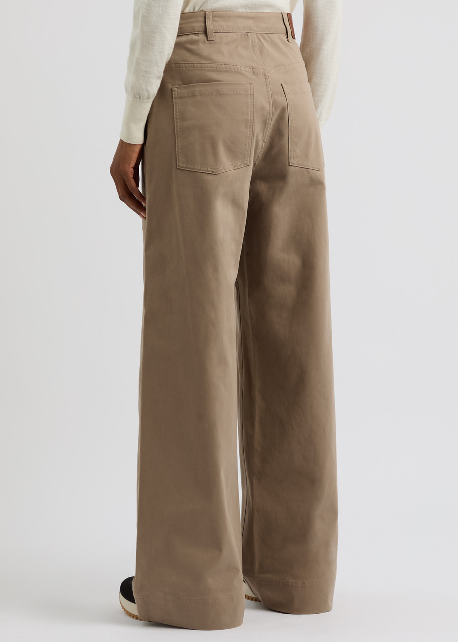 Moncler Wide-leg Stretch-cotton Trousers - 3