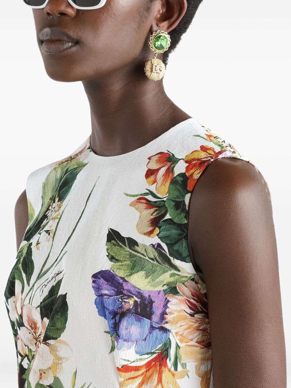 floral-print blouse - 4