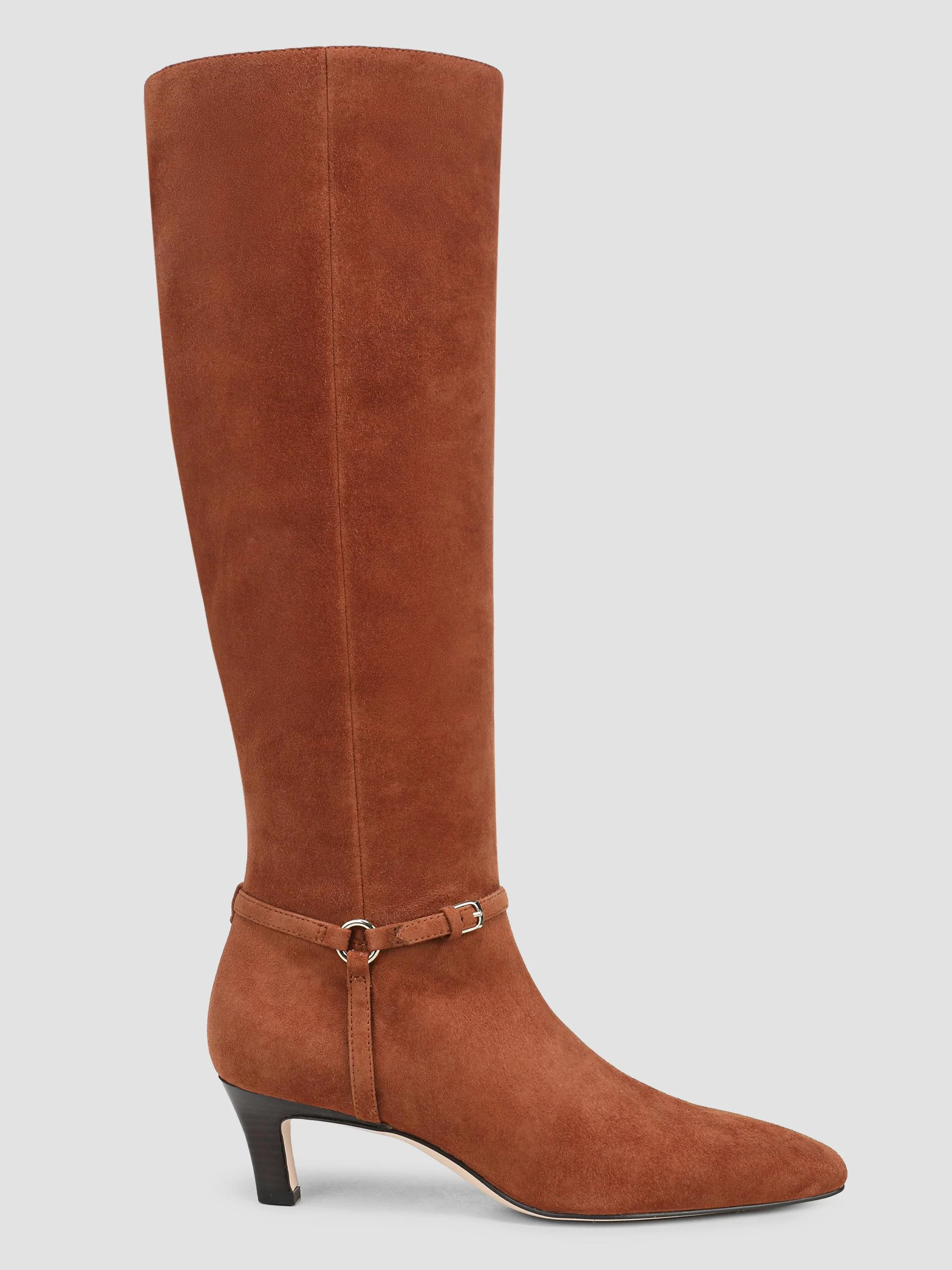 Women's Lila 75MM Suede Knee-High Boots - Gingerbread - 1