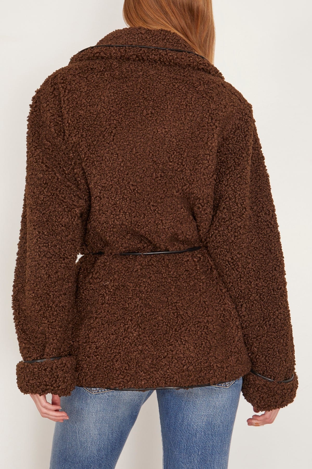 Kimia Tie Waist Jacket in Raven - 4