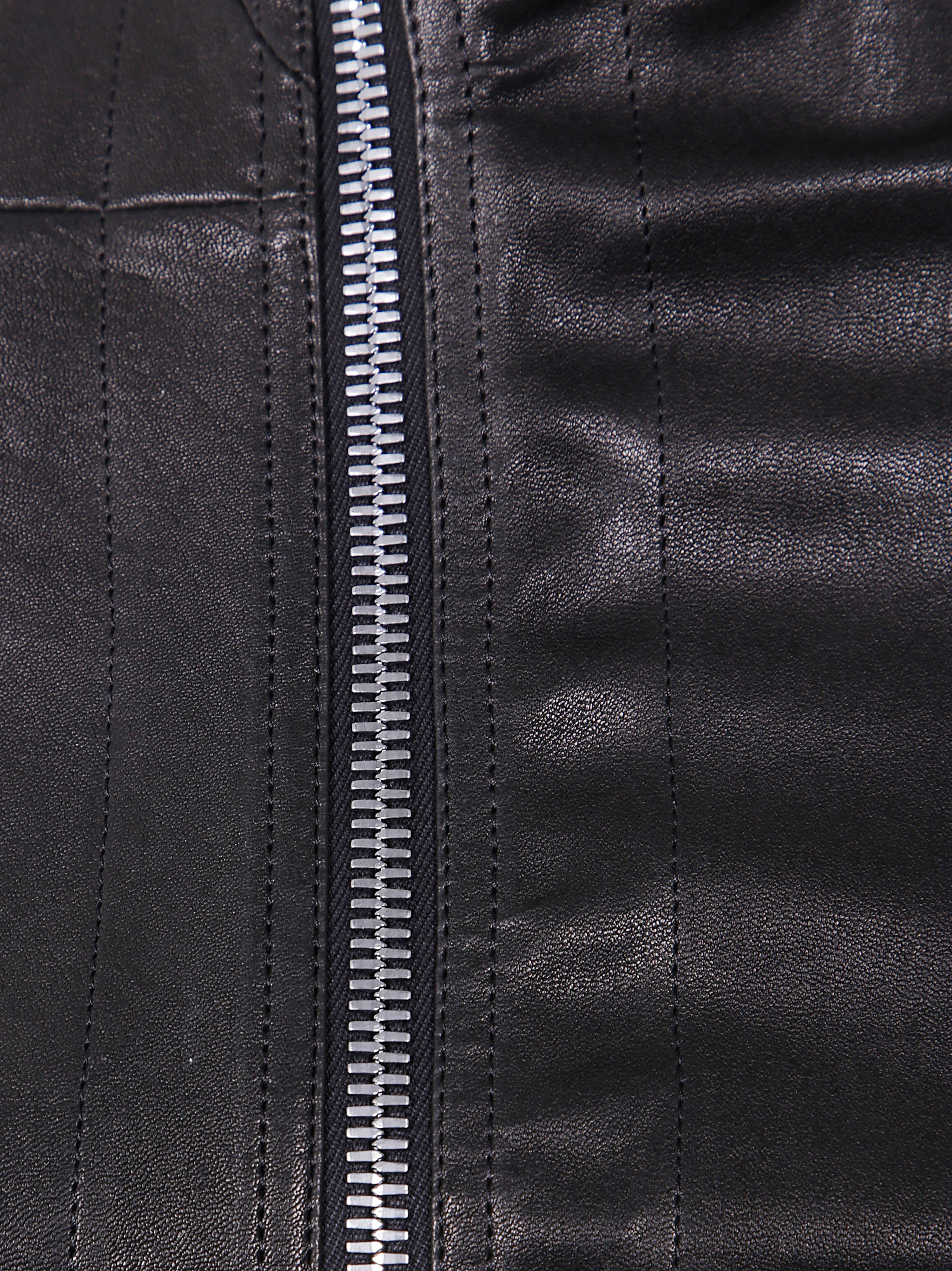 Rick Owens Women "Gary" Leather Jacket - 3