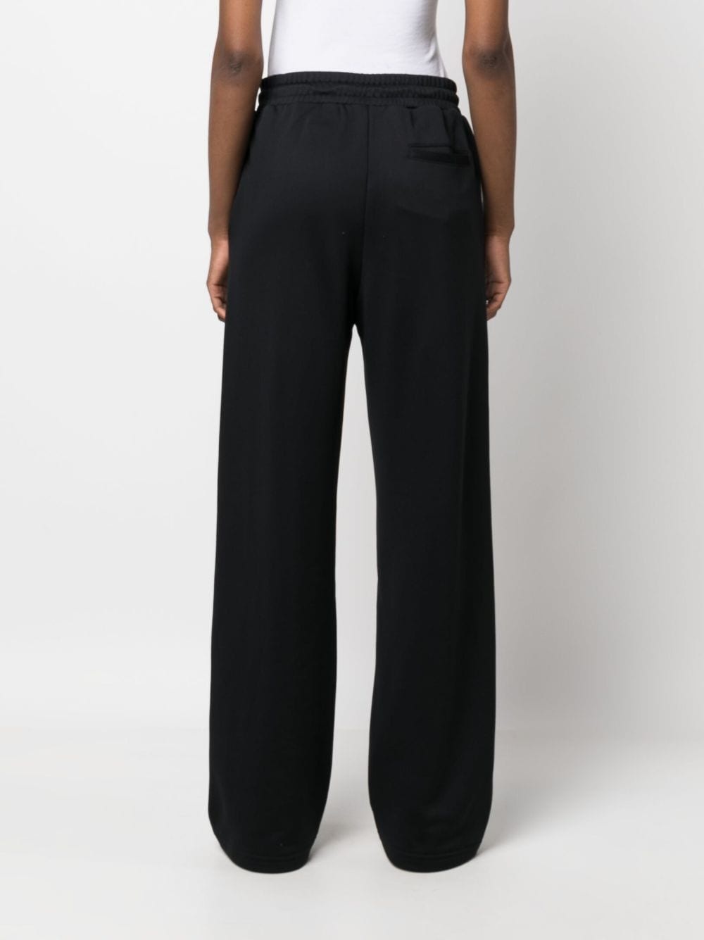 logo-tape cotton track pants - 4