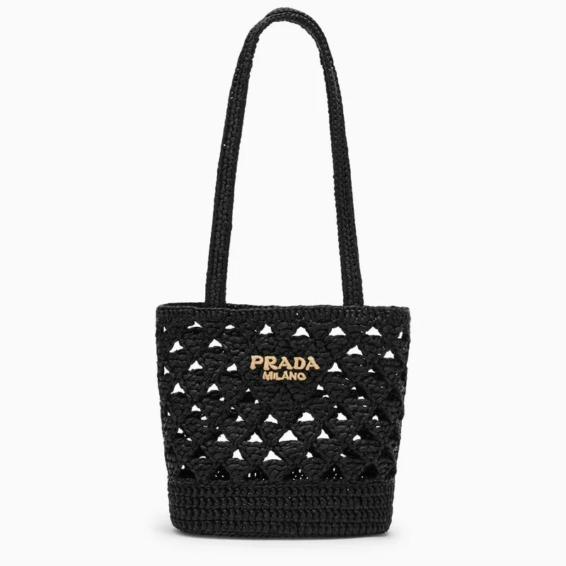Prada Women Raffia Medium Shoulder Bag - 1