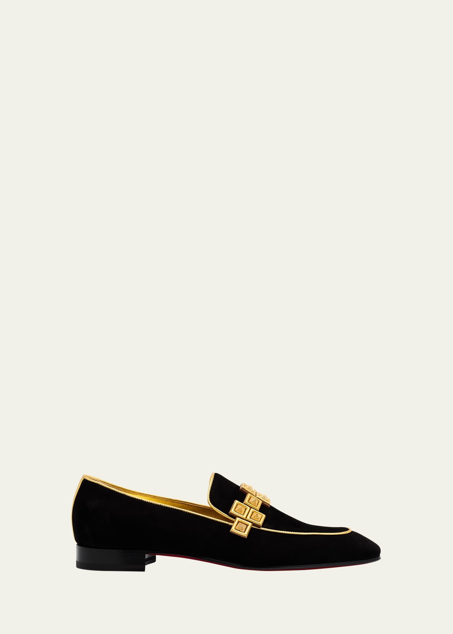 Men's Night On The Gange Diwali Velvet Loafers - 1