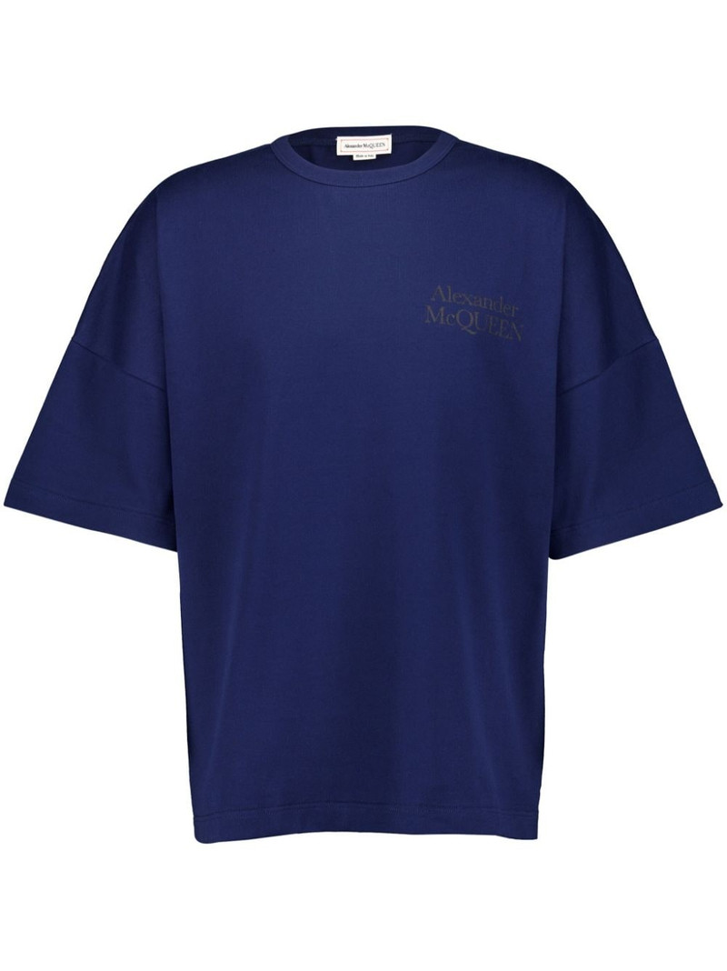 logo-print cotton T-shirt 1