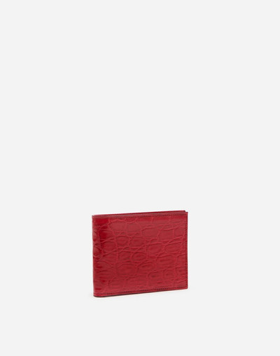 Dolce & Gabbana Bifold wallet in crocodile flank leather outlook