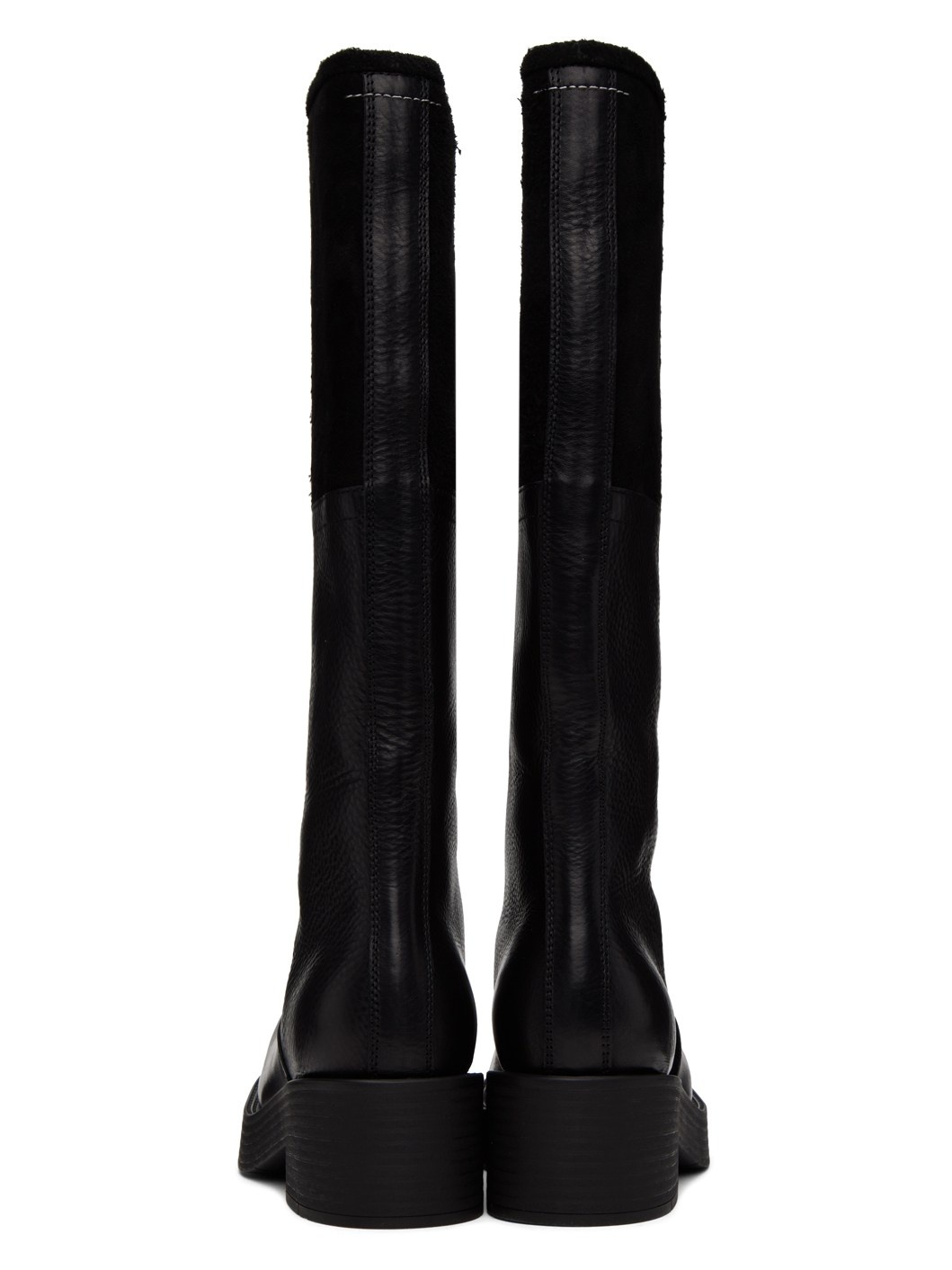Black Biker Tall Boots - 2