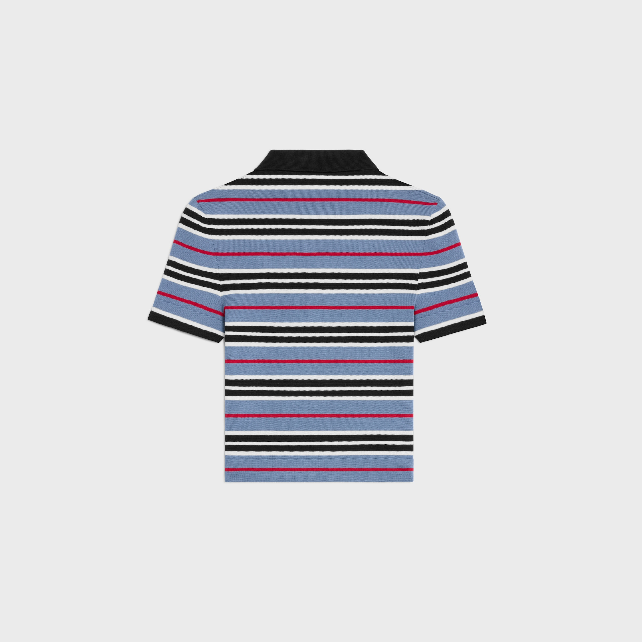 cropped polo IN striped cotton - 2