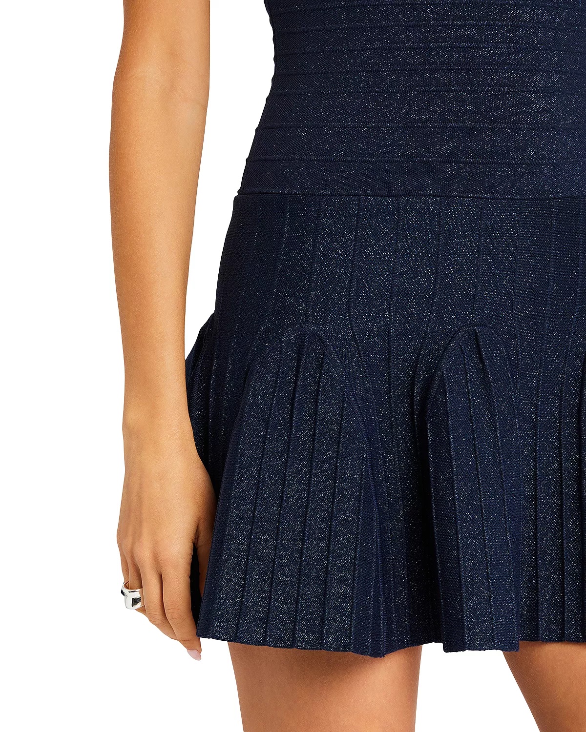 Audrina Metallic Knit Dress - 4