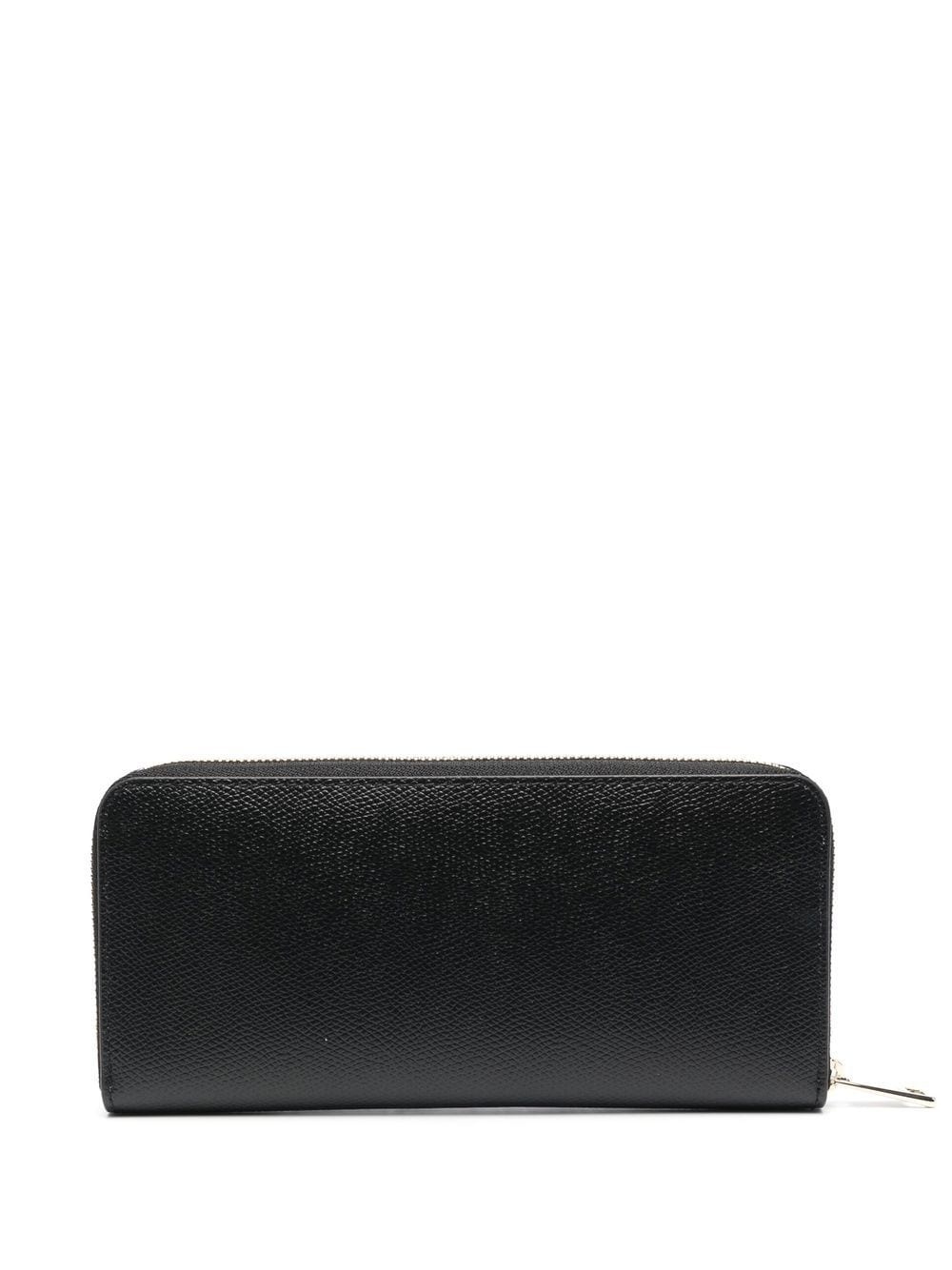logo-lettering leather wallet - 2