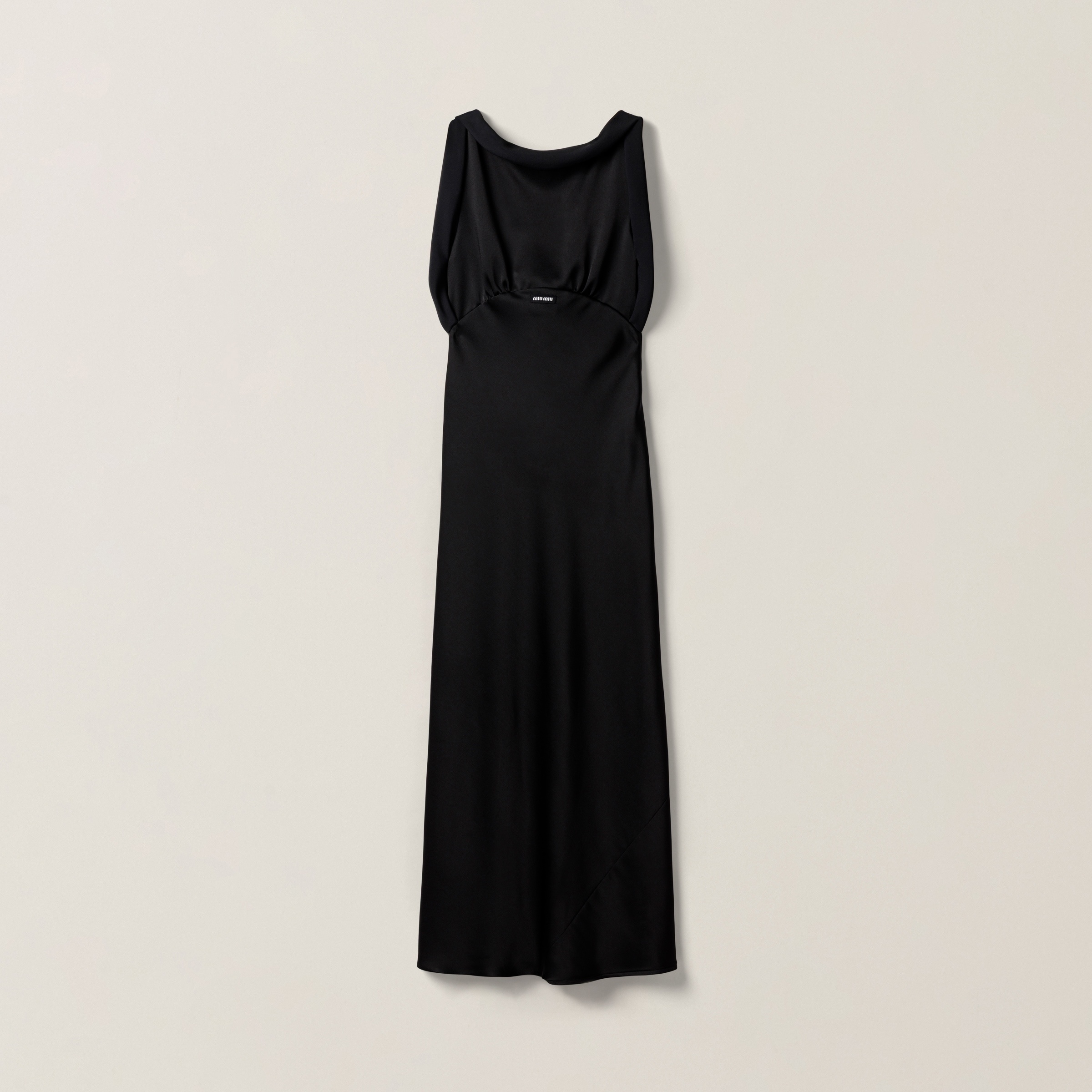 Long satin dress - 1