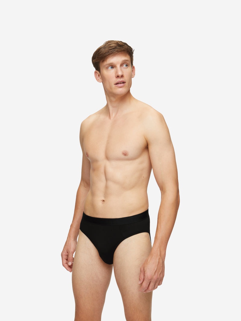 Men's Briefs Jack Pima Cotton Stretch Black - 2