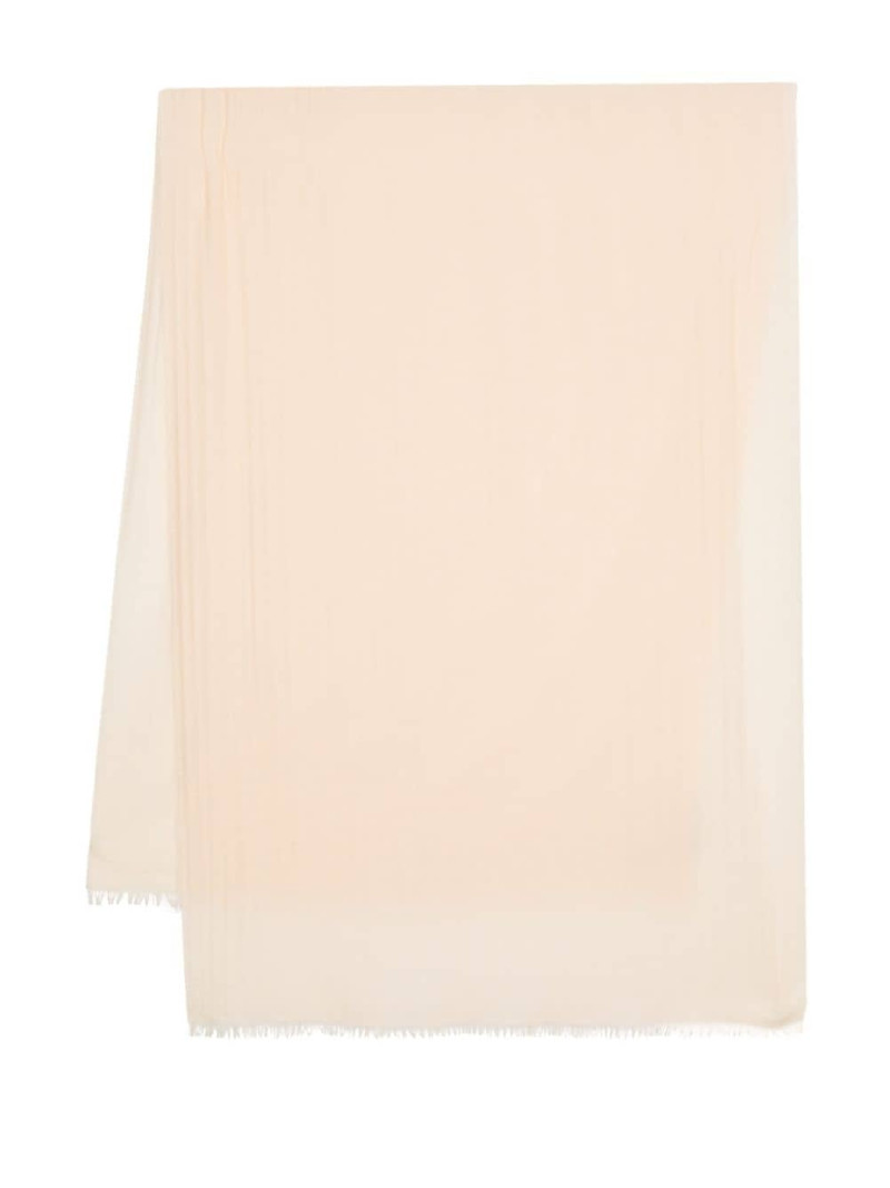 frayed-edge twill scarf 1