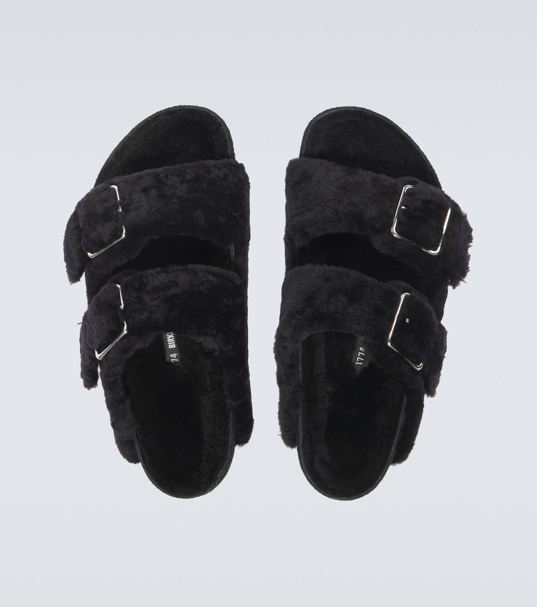 Arizona 1774 shearling-lined suede sandals - 4
