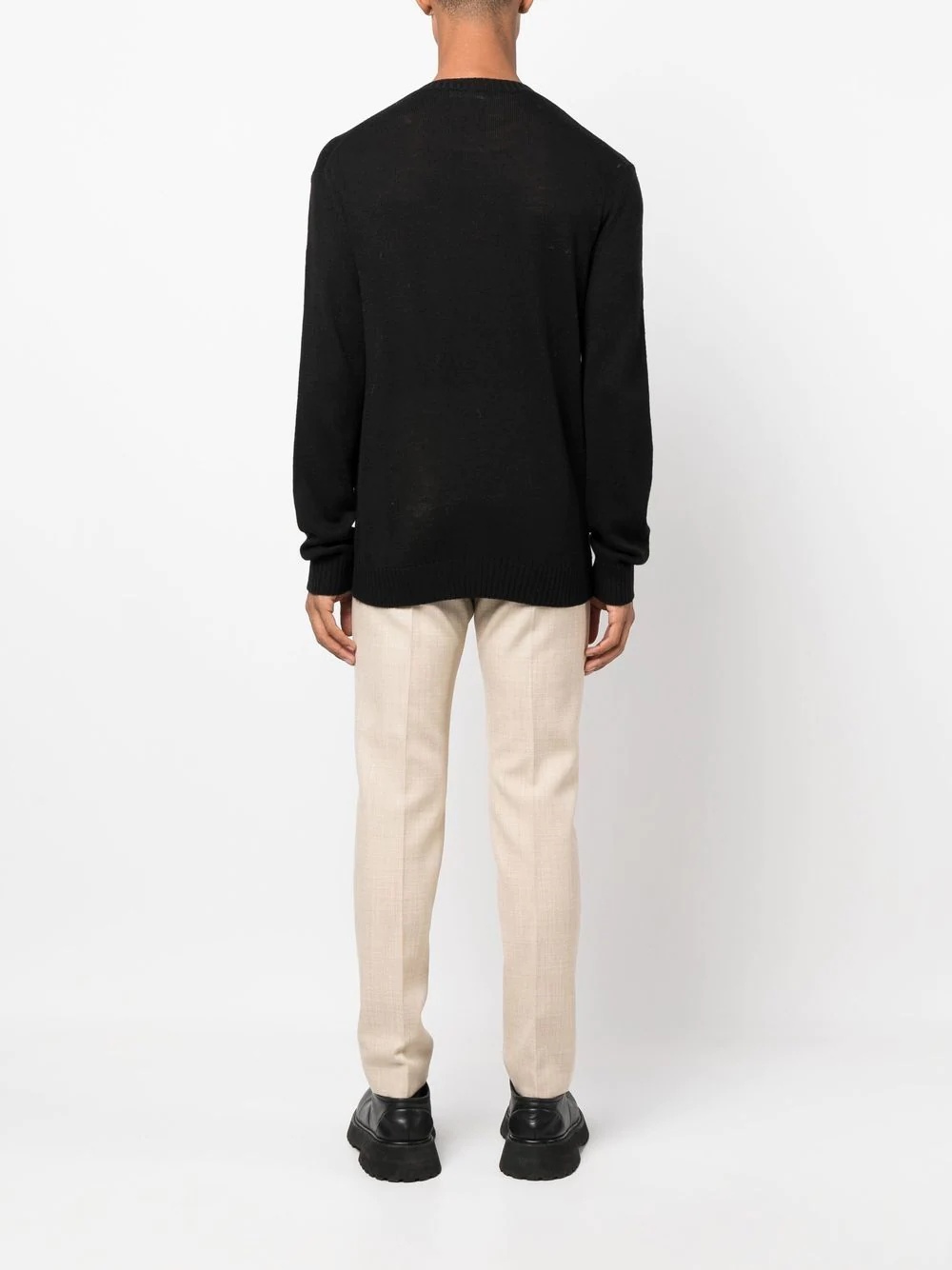 wool crew-neck jumper - 4