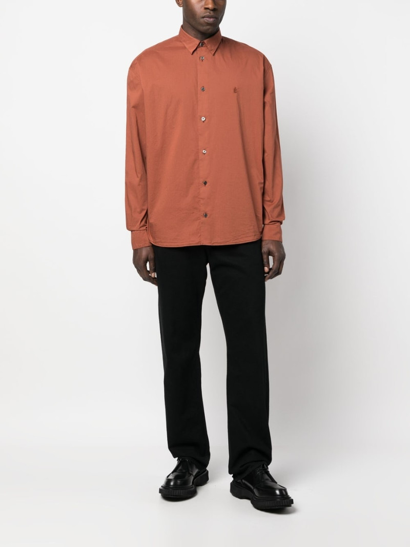 Étude logo-embroidery long-sleeve shirt outlook