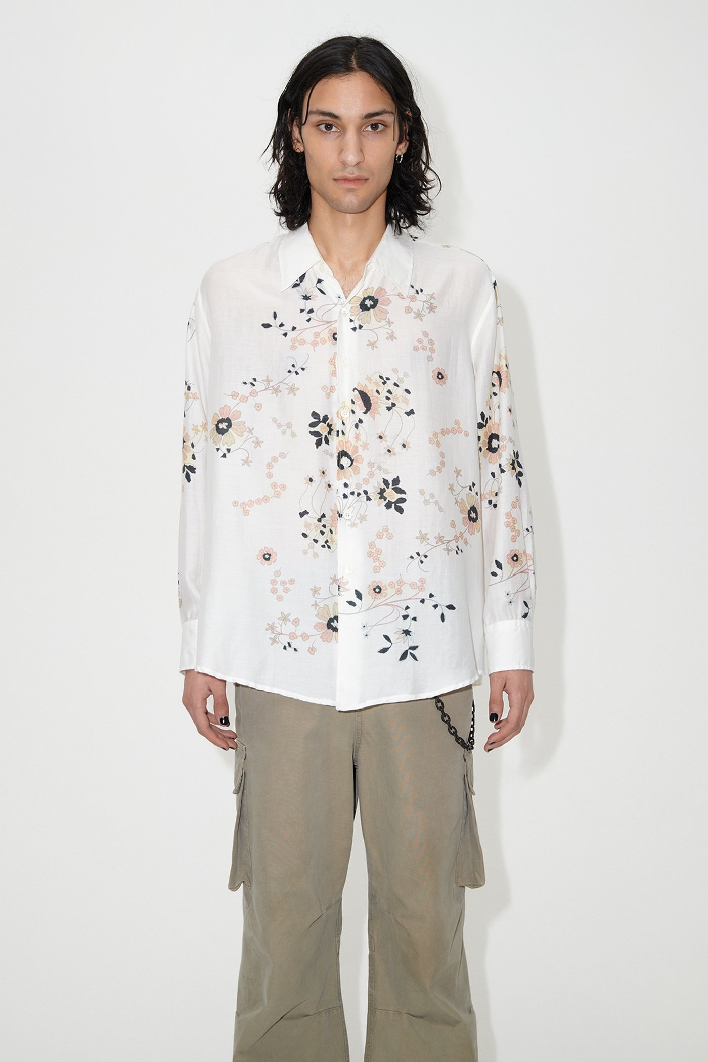 Above Shirt Eastern Flower Print - 2