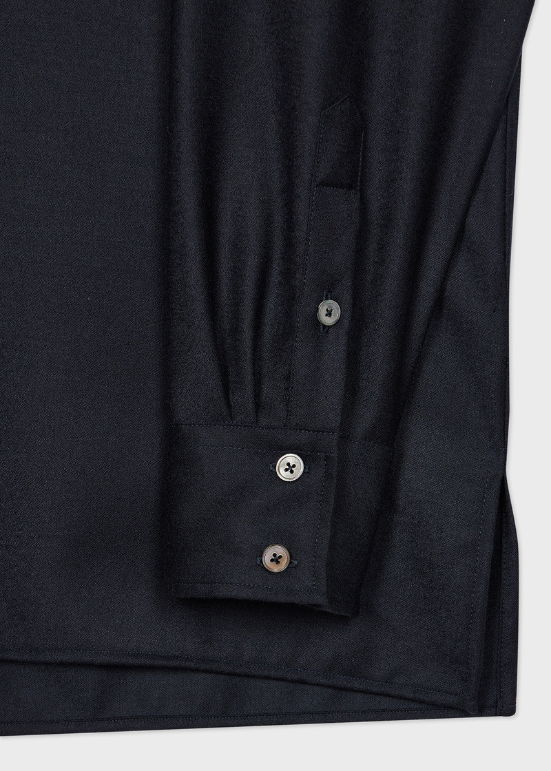 Paul Smith Women's Navy Wool-Cashmere Shirt outlook