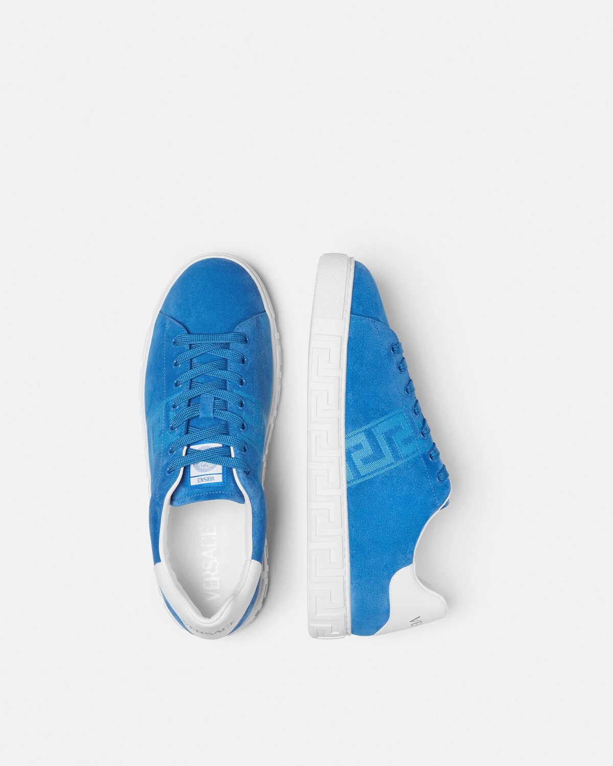 Suede Greca Sneakers - 4