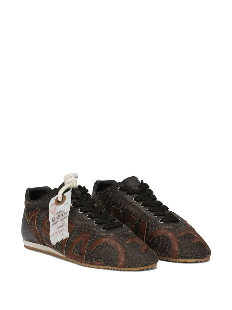 Dolce & Gabbana all-over logo-print sneakers outlook