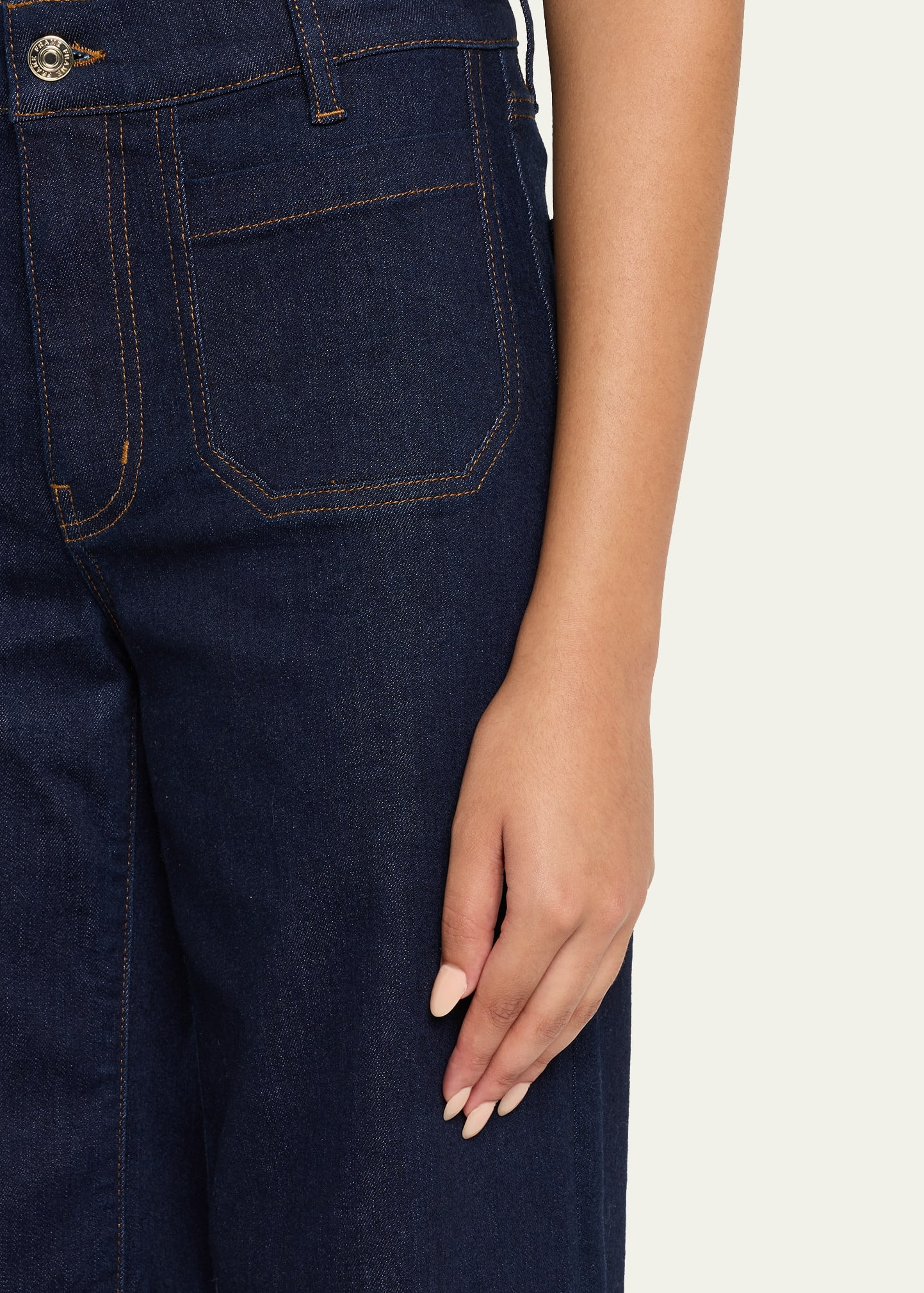 Le Slim Palazzo Modernist Pocket Jeans - 5