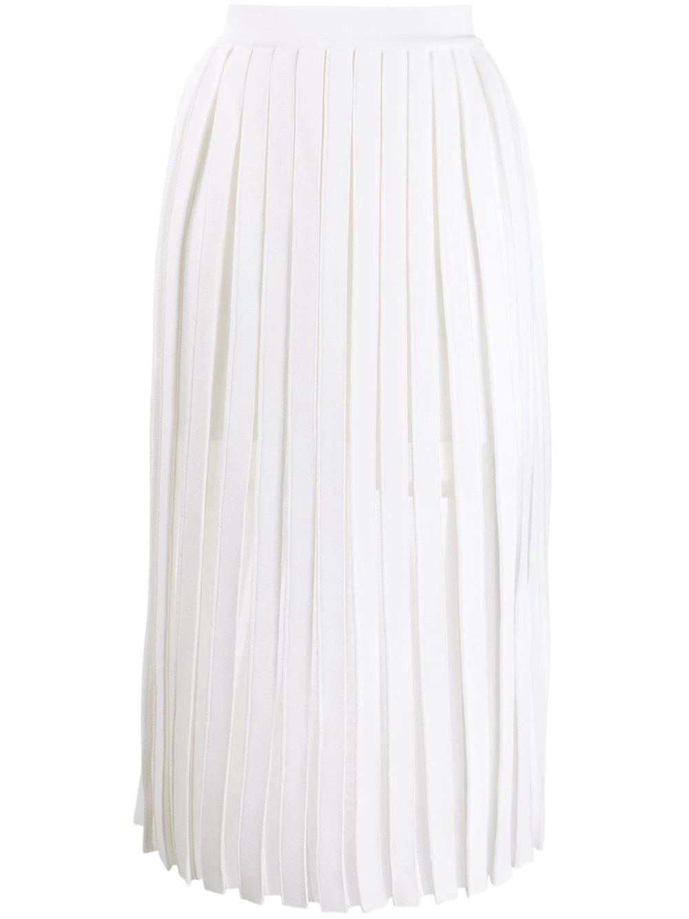 pleated midi skirt - 1