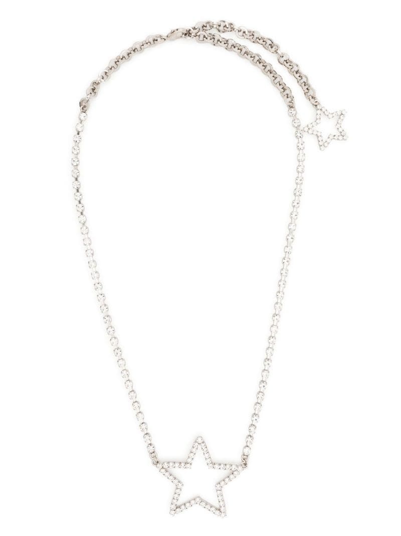 crystal-embellished star necklace - 3