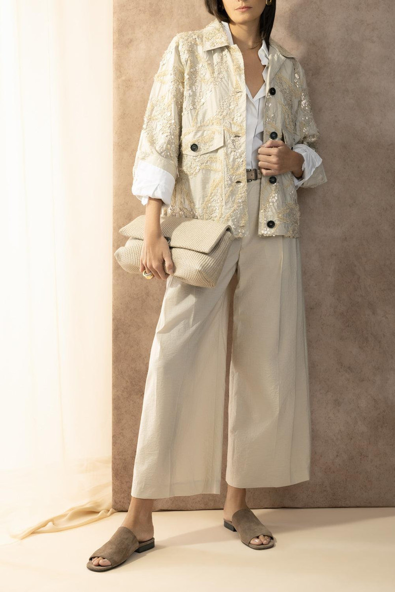 Brunello Cucinelli Halo Deconstructed Embroidered Jacket outlook