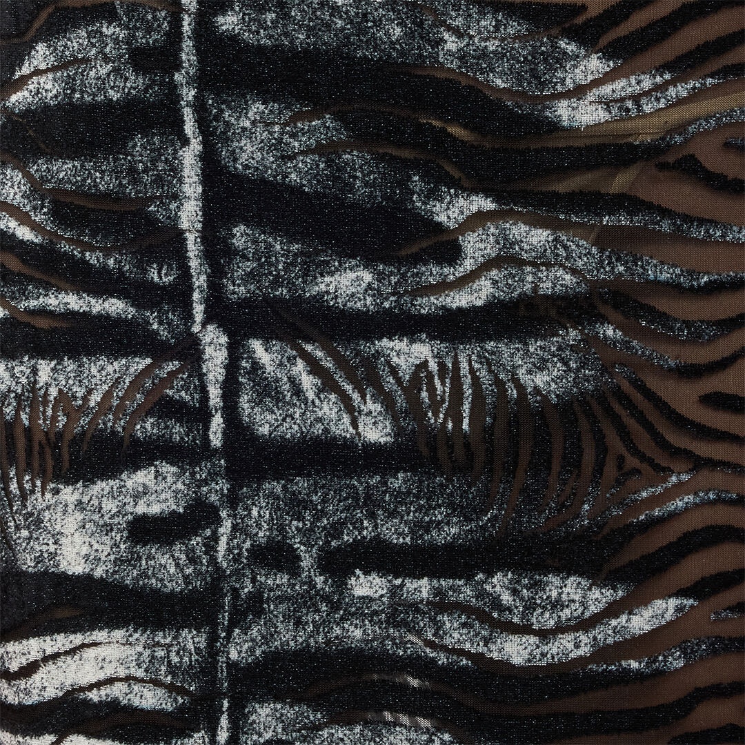 Long See-Through Dress With Zebra Pattern - 5