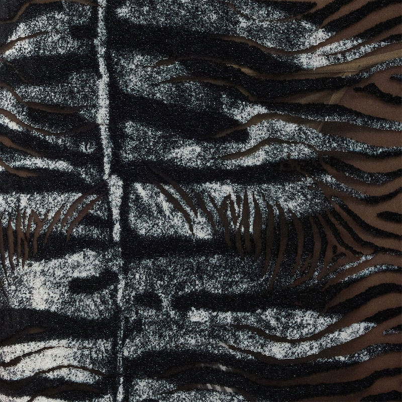 Long See-Through Dress With Zebra Pattern 5