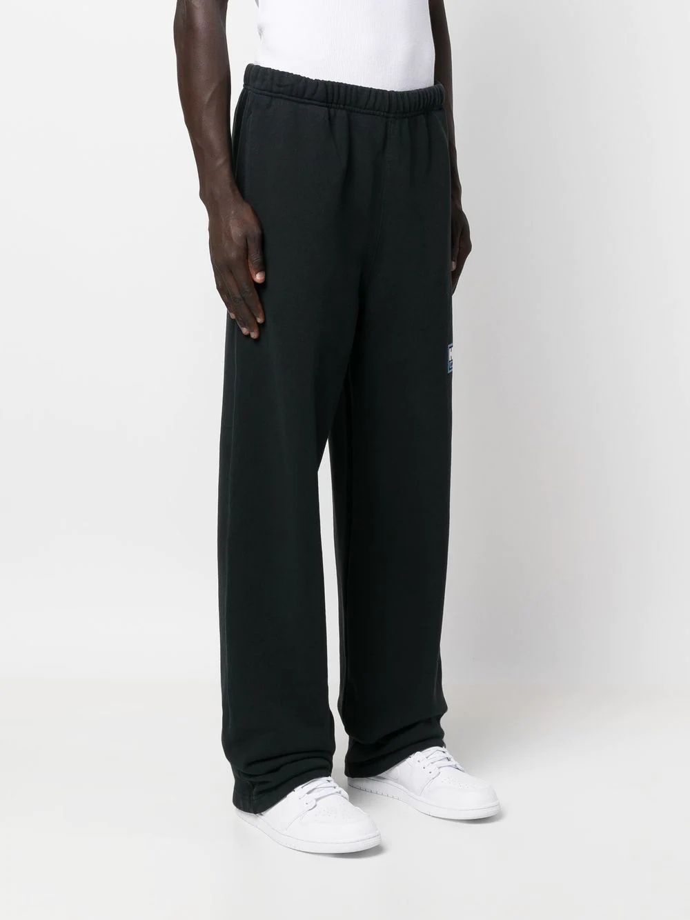 logo-patch wide-leg track pants - 3