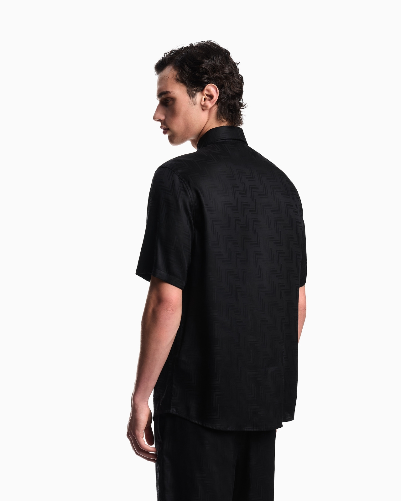 ASV SHORT-SLEEVED SHIRT IN JACQUARD LYOCELL - 3