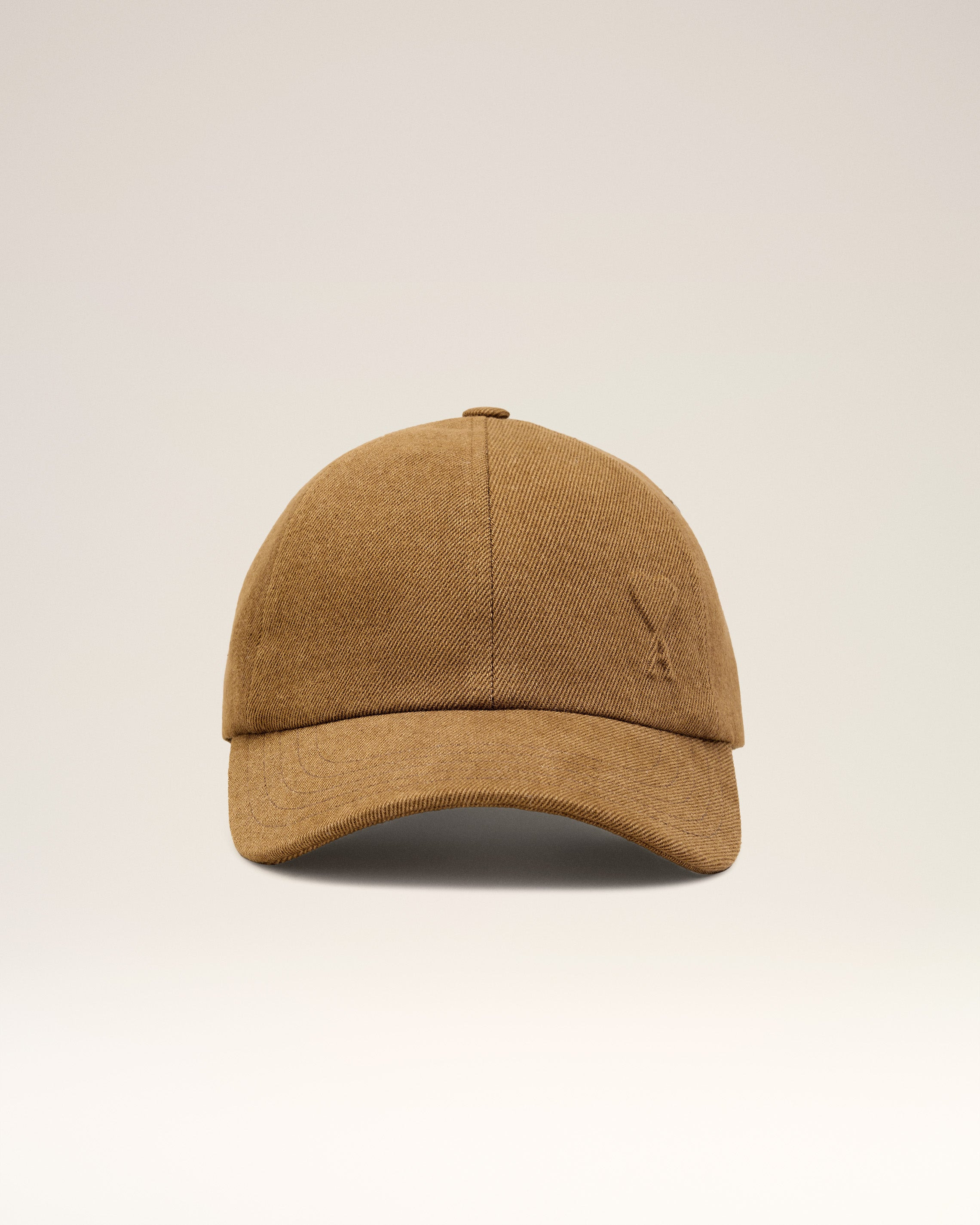 BROWN COTTON EMBOSSED AMI DE COEUR CAP - 4