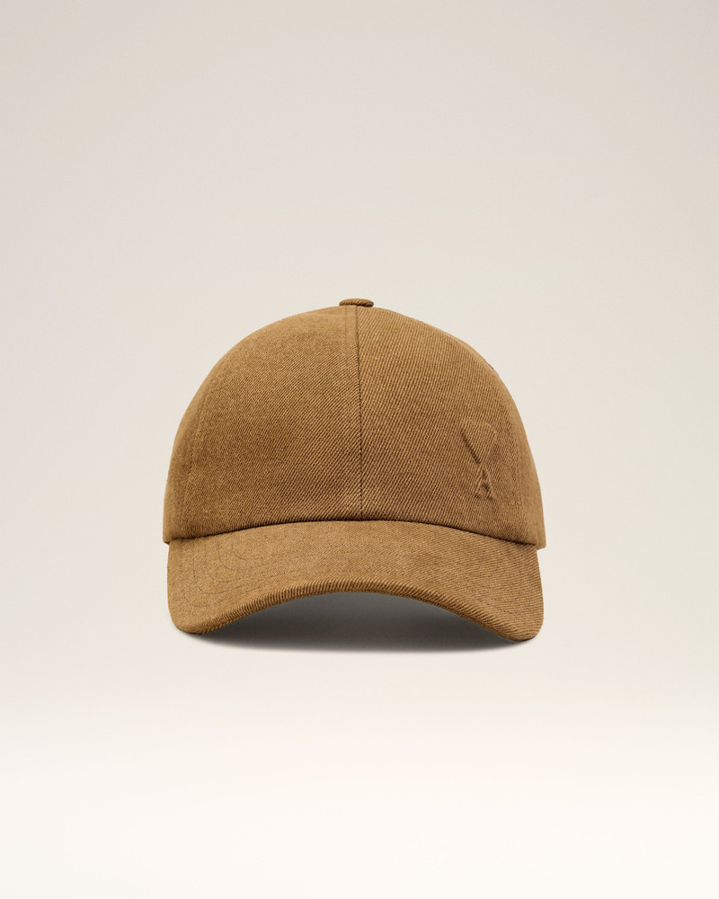 BROWN COTTON EMBOSSED AMI DE COEUR CAP 4