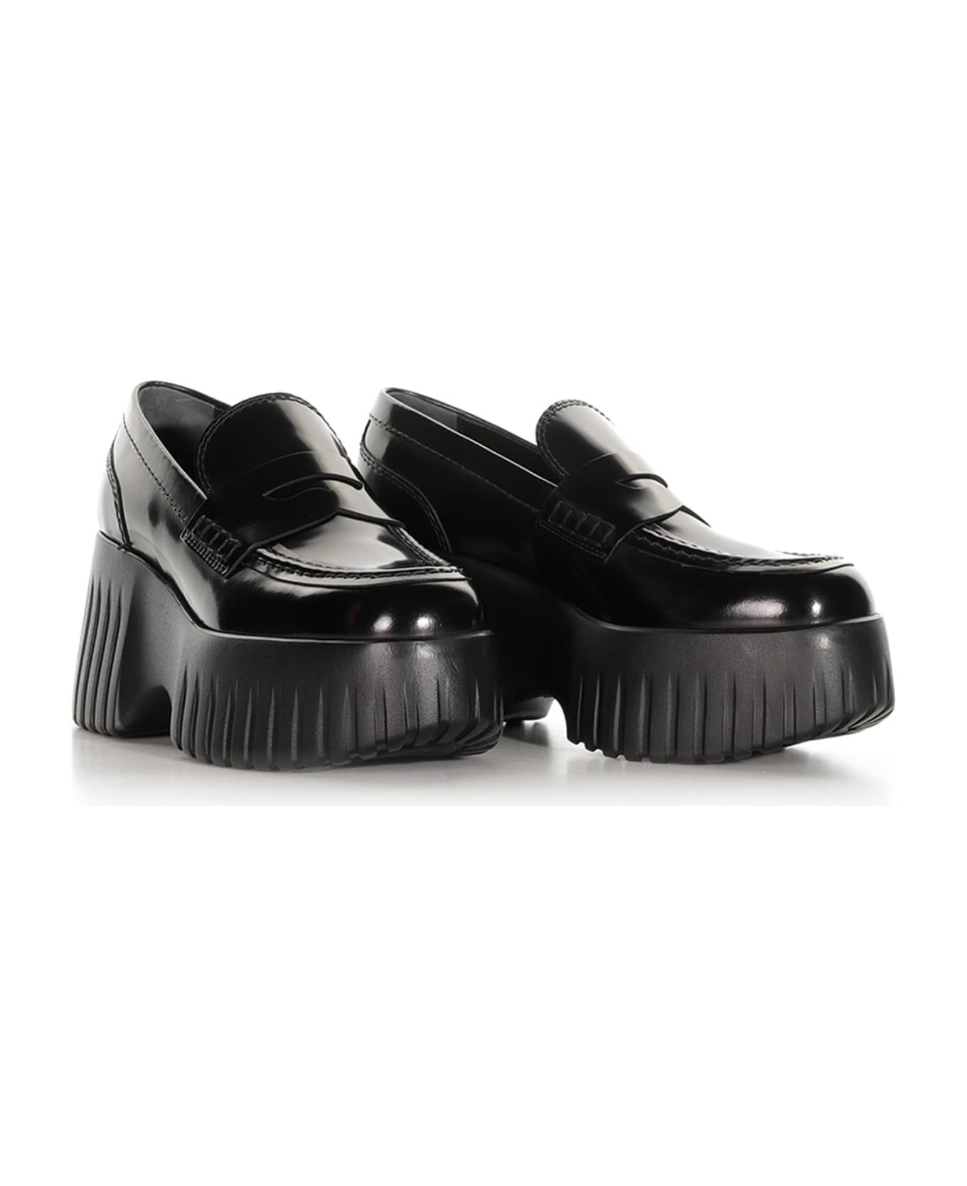 H-stripes Wedge Loafers - 2