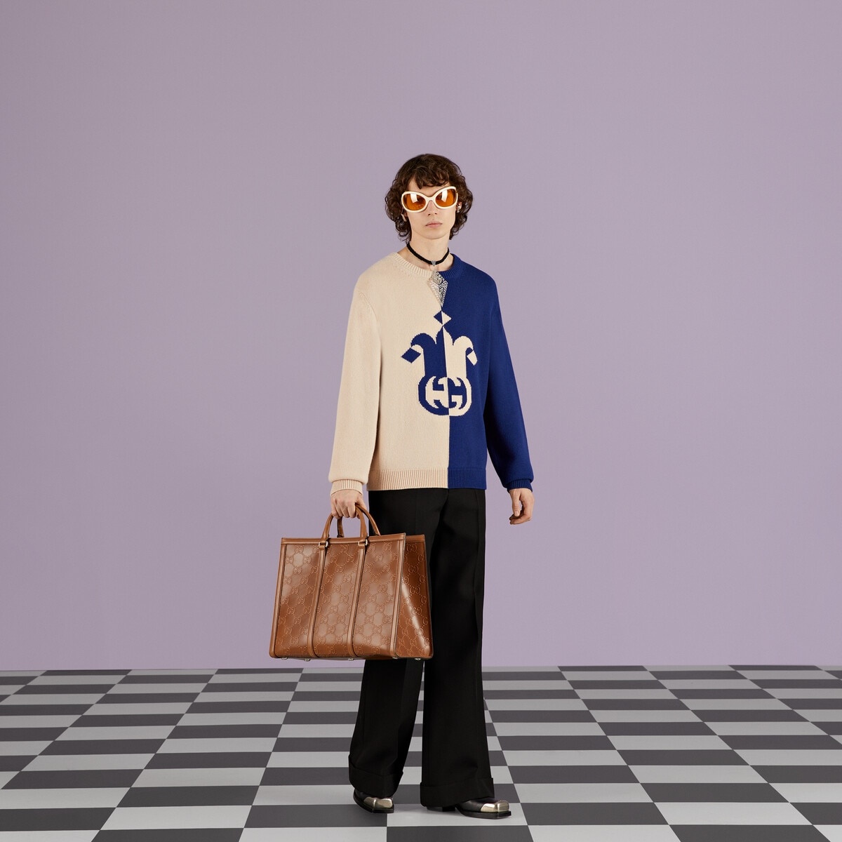 GG embossed tote bag - 3