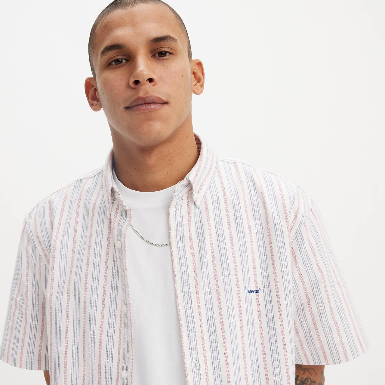 SHORT SLEEVE AUTHENTIC BUTTON-DOWN SHIRT - 5