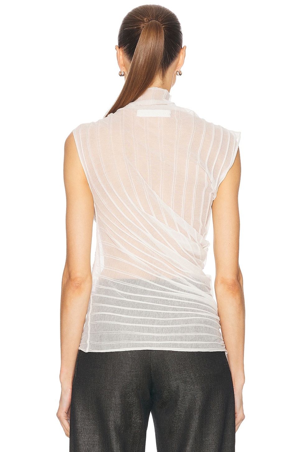 Sleeveless High Neck Top - 4