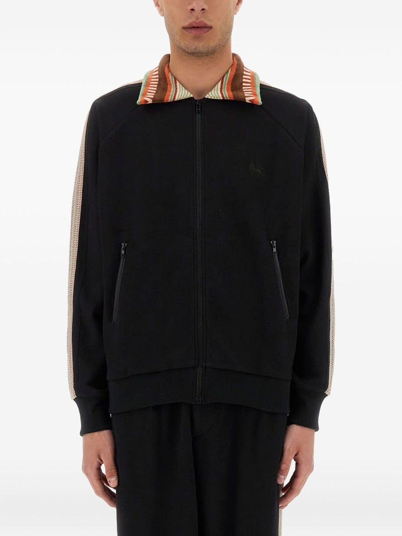 striped-panel jacket 1